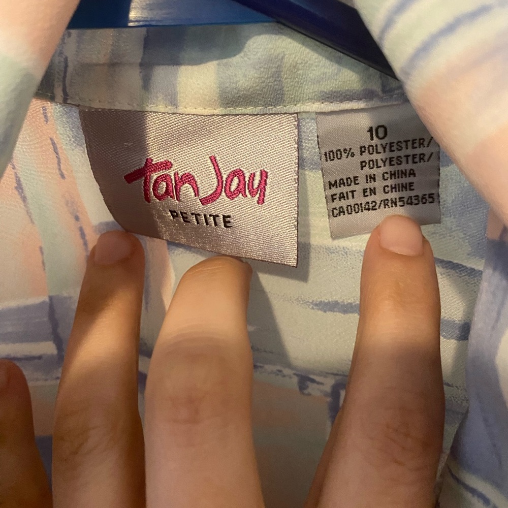TanJay Multicolor Abstract Button Down Shirt - Picture 3 of 5